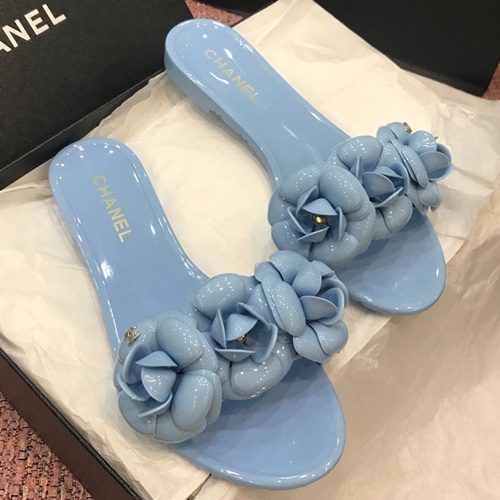 샤넬 까멜리아 코사지 슬리퍼