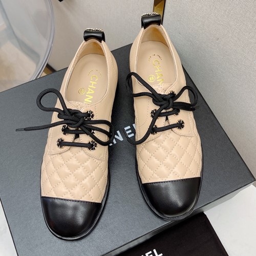 샤넬 레이스업 로퍼