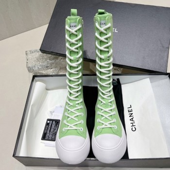 샤넬 레이스업 부츠