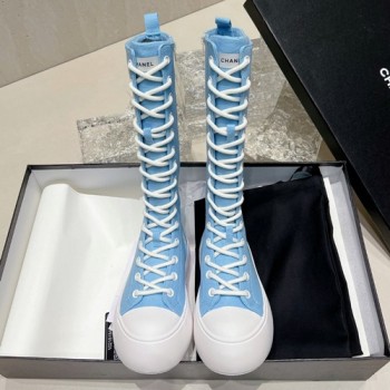 샤넬 레이스업 부츠