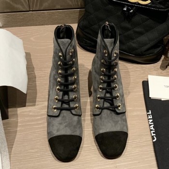 샤넬 레이스업 부츠