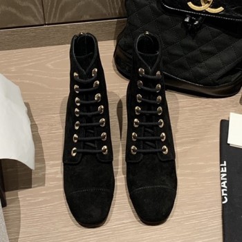 샤넬 레이스업 부츠