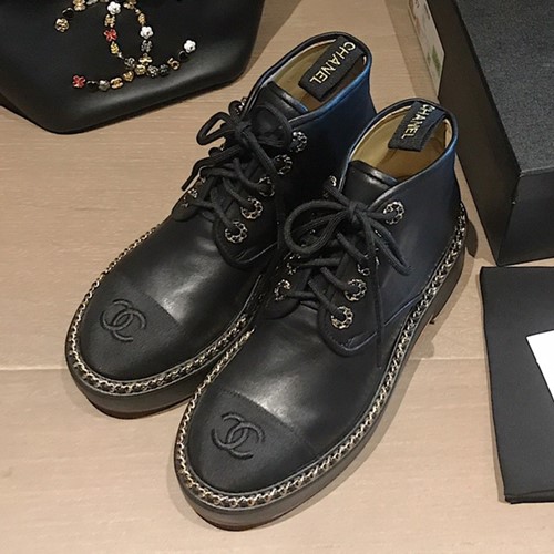 샤넬 레이스업 슈즈