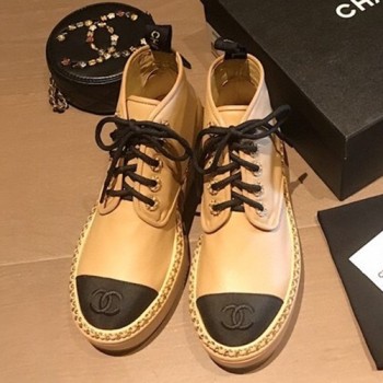 샤넬 레이스업 슈즈