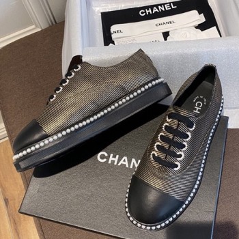 샤넬 레이스업 슈즈