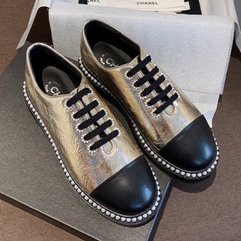 샤넬 레이스업 슈즈