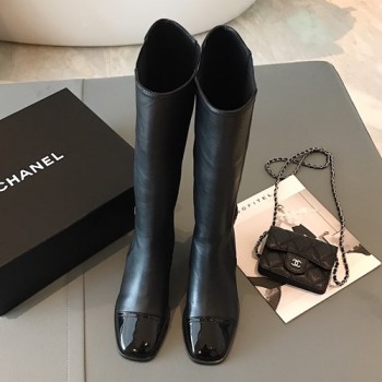 샤넬 롱부츠