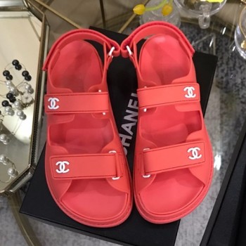 샤넬 벨크로 러버 샌들