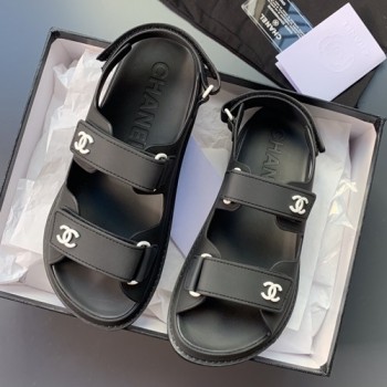 샤넬 벨크로 러버 샌들