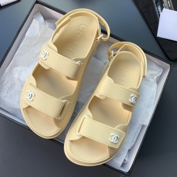 샤넬 벨크로 러버 샌들