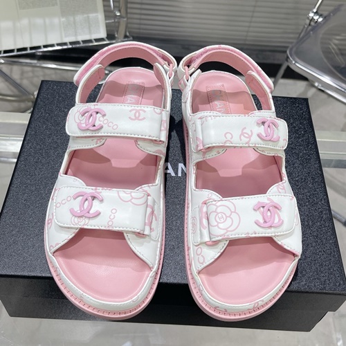 샤넬 벨크로 러버 샌들