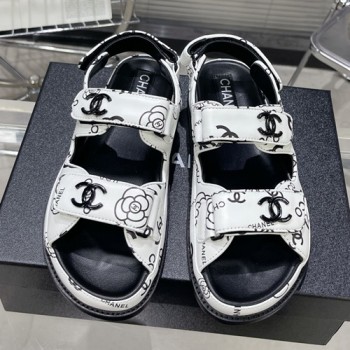 샤넬 벨크로 러버 샌들