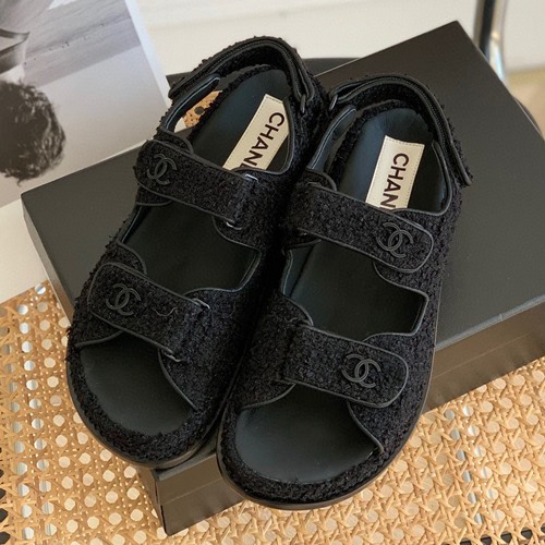 샤넬 벨크로 러버 샌들