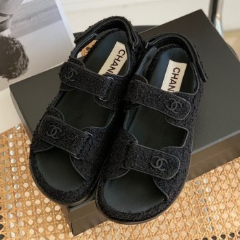 샤넬 벨크로 러버 샌들
