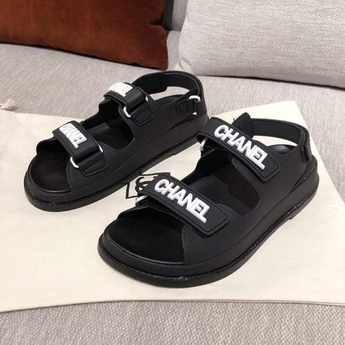 샤넬 벨크로 러버 샌들