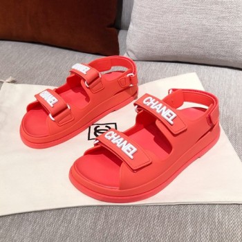 샤넬 벨크로 러버 샌들