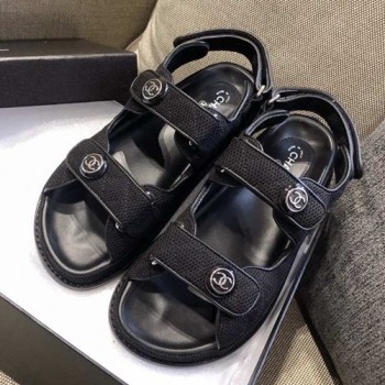 샤넬 벨크로 러버 샌들