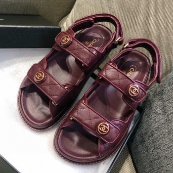 샤넬 벨크로 러버 샌들