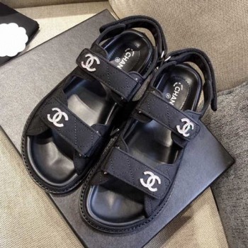 샤넬 벨크로 러버 샌들