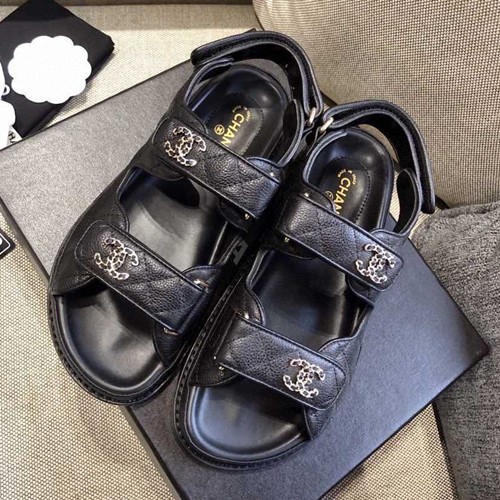 샤넬 벨크로 러버 샌들