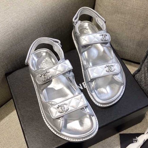 샤넬 벨크로 러버 샌들