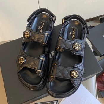 샤넬 벨크로 러버 샌들