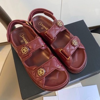 샤넬 벨크로 러버 샌들