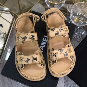 샤넬 벨크로 러버 샌들