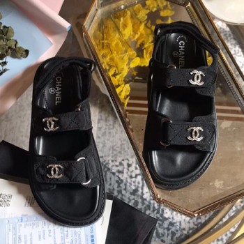 샤넬 벨크로 러버 샌들