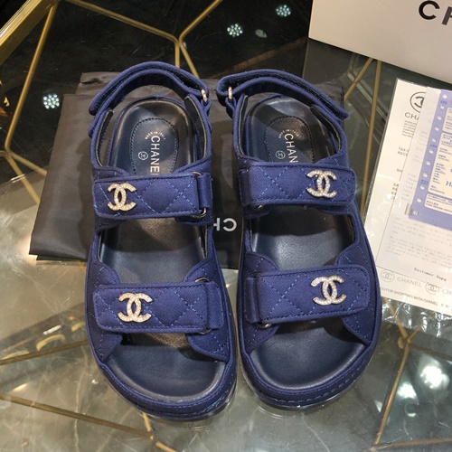 샤넬 벨크로 샌들