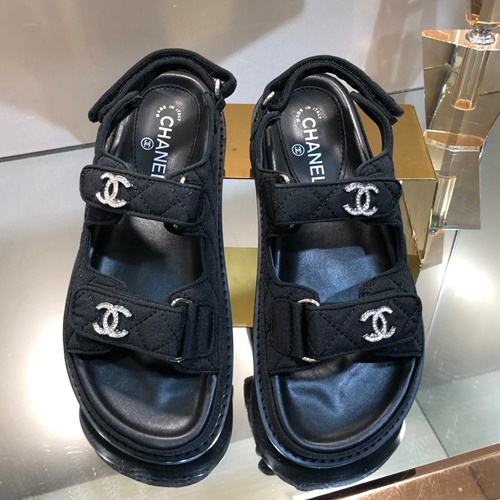 샤넬 벨크로 샌들