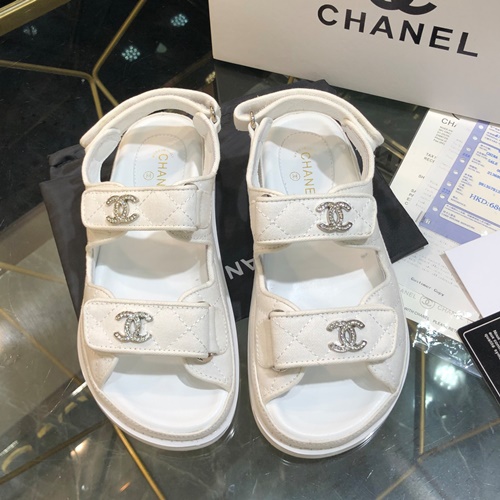 샤넬 벨크로 샌들