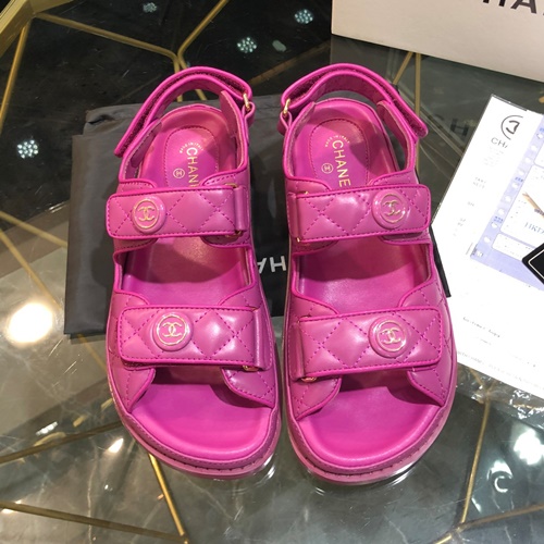 샤넬 벨크로 샌들