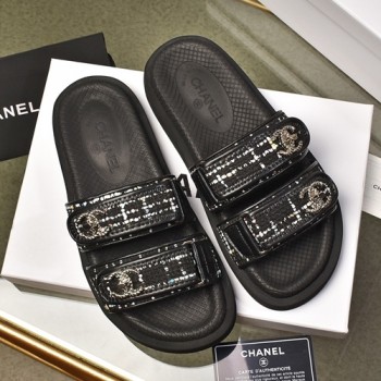 샤넬 벨크로 슬리퍼,뮬