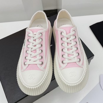 샤넬 빈티지 캔버스 로우탑 스니커즈