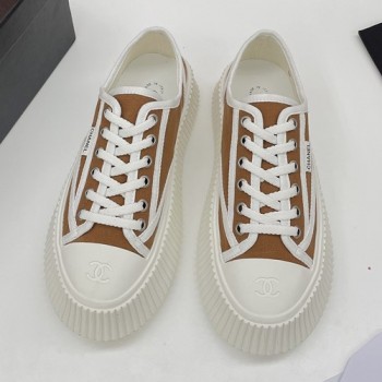 샤넬 빈티지 캔버스 로우탑 스니커즈