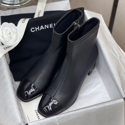 샤넬 앵클부츠(고트스킨)