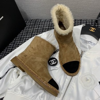 샤넬 앵클부츠(양모)