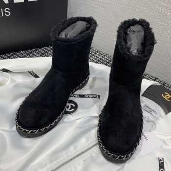 샤넬 앵클부츠(양모)