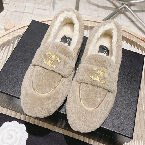 샤넬 양모 로퍼