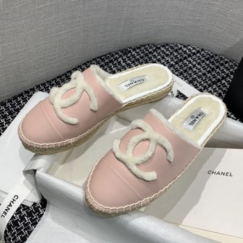 샤넬 양모 에스파듀 뮬