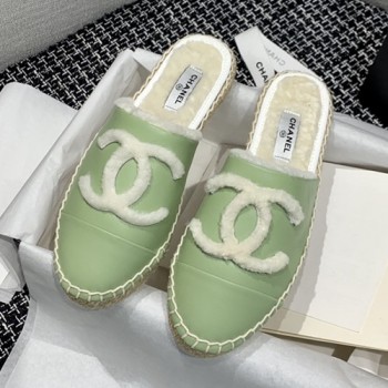 샤넬 양모 에스파듀 뮬