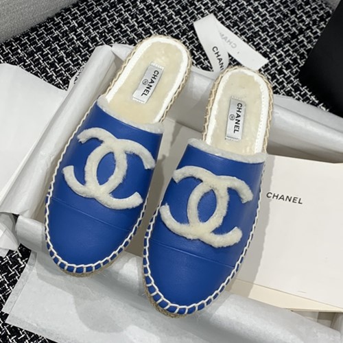 샤넬 양모 에스파듀 뮬