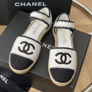 샤넬 에스파듀 니트 샌들