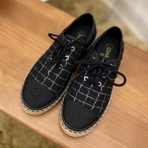 샤넬 에스파듀 니트 샌들