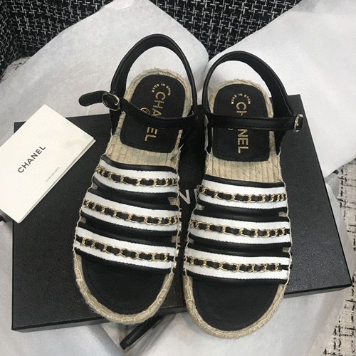 샤넬 에스파듀 샌들