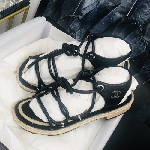 샤넬 에스파듀 스트랩 샌들