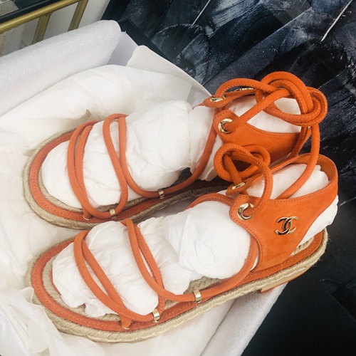 샤넬 에스파듀 스트랩 샌들