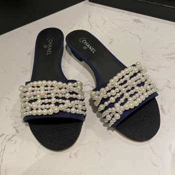 샤넬 진주 슬리퍼,뮬