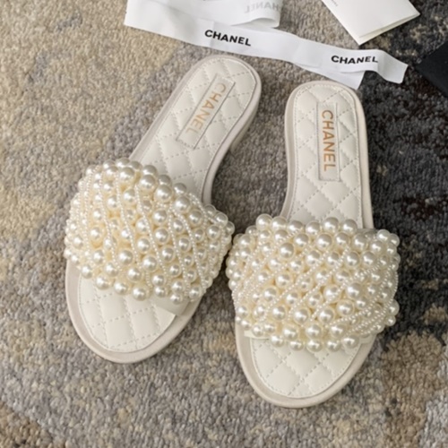 샤넬 진주 슬리퍼,뮬